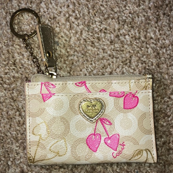 Coach Handbags - NWOT RARE🍒 Coach Cherry Keychain Pouch Wallet